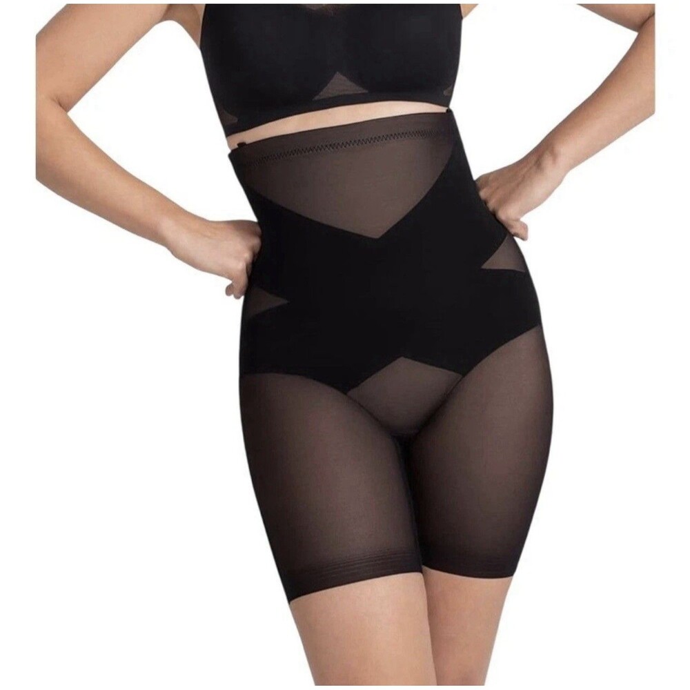 Honeylove SuperPower Shorts Bodyshape Shape Wear Black Women’s Size Large New